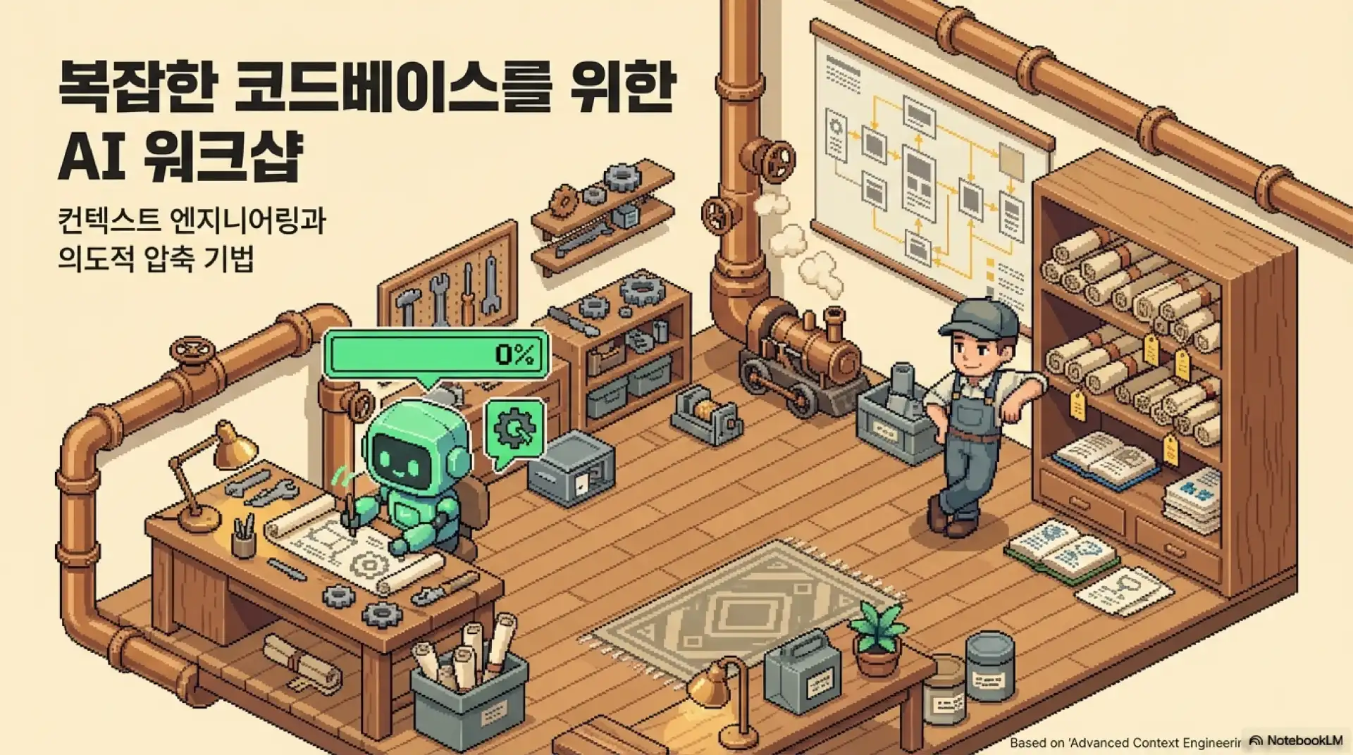 슬라이드 1: 복잡한 코드베이스를 위한 AI 워크샵 - 컨텍스트 엔지니어링과 의도적 압축 기법