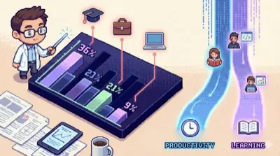 AI 에이전트 사용 패턴을 상징하는 일러스트레이션