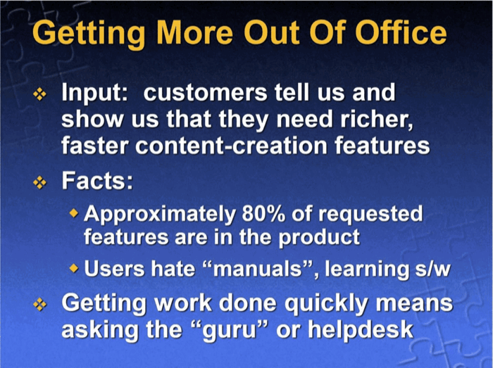 어시스턴트 개발에 대한 대학 리크루팅 발표 슬라이드