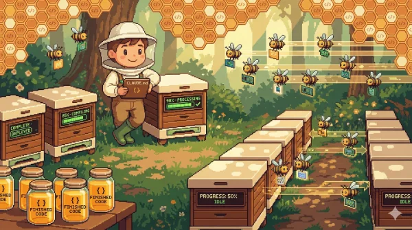 AI 에이전트를 양봉처럼 관리하는 16비트 픽셀아트