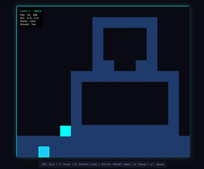 AI가 생성한 게임을 실제로 플레이하는 모습