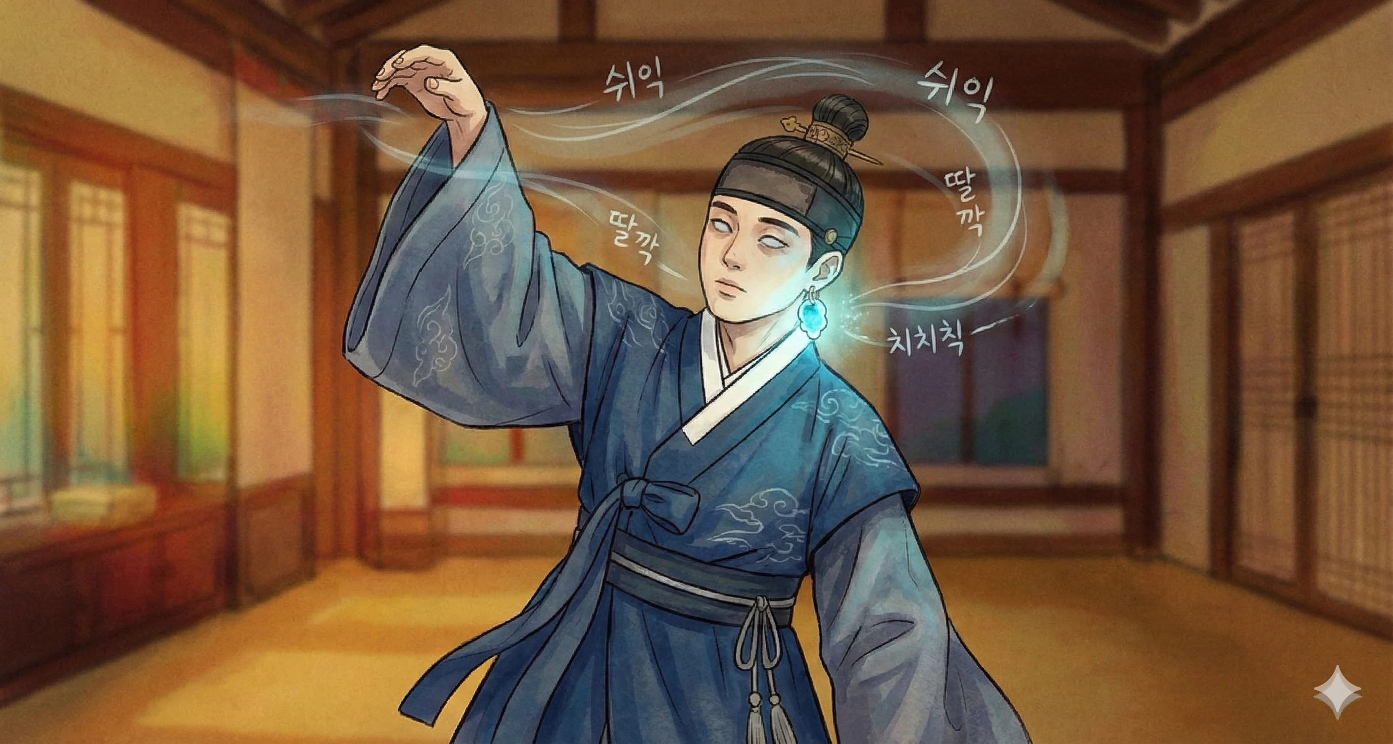 보이지 않는 실에 조종당하듯 움직이는 봉구