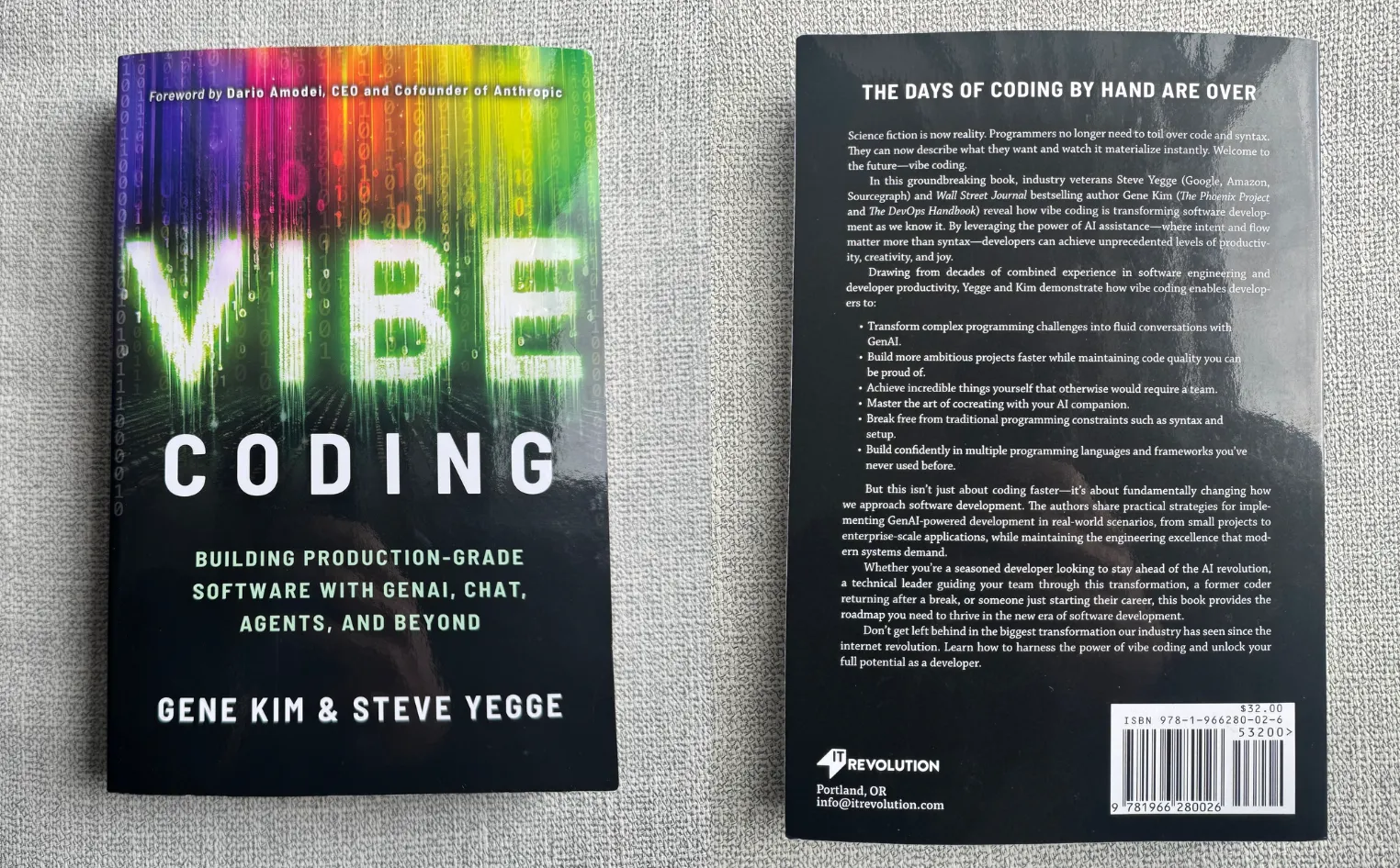 진 킴과 스티브가 쓴 Vibe Coding 책